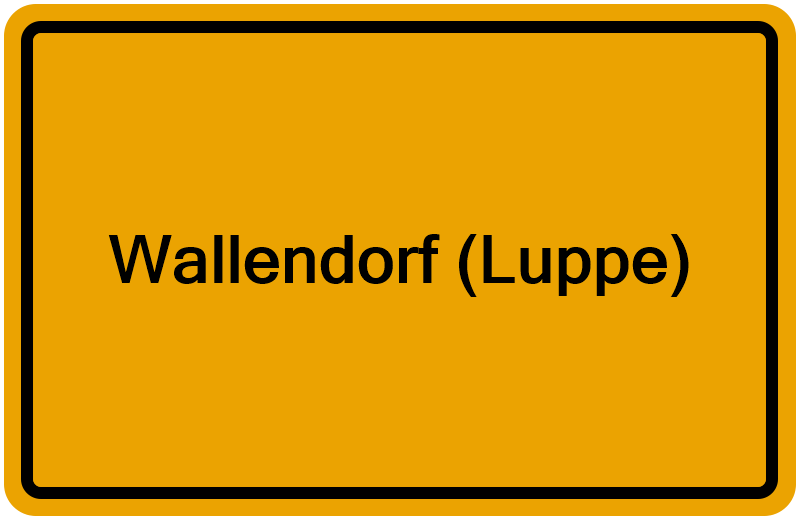 Handelsregisterauszug Wallendorf (Luppe)